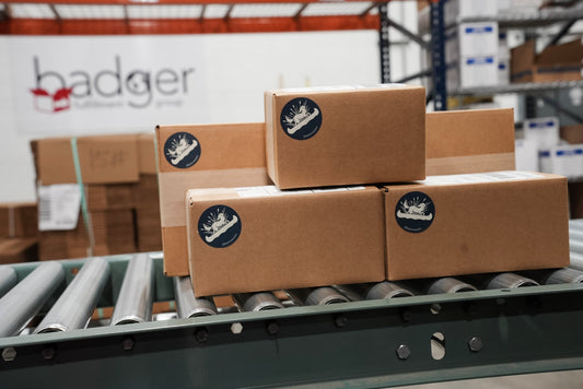 Order fulfillment of our dog treat company with branded sticker and our sustainable fulfillment partner